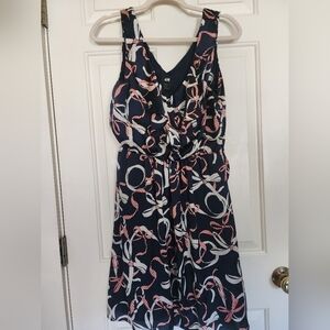 H&M Bow print feminine flirty party coquette dress Size 12